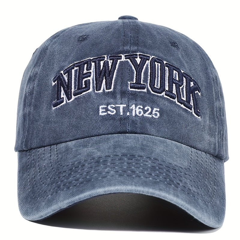 Letter Embroidery Washed Vintage Duckbill Cap New York Women's Baseball Cap Washed Duckbill Cap Letter Embroidery Washed Vintage Duckbill Cap New York Women's Baseball Cap Washed Duckbill Cap